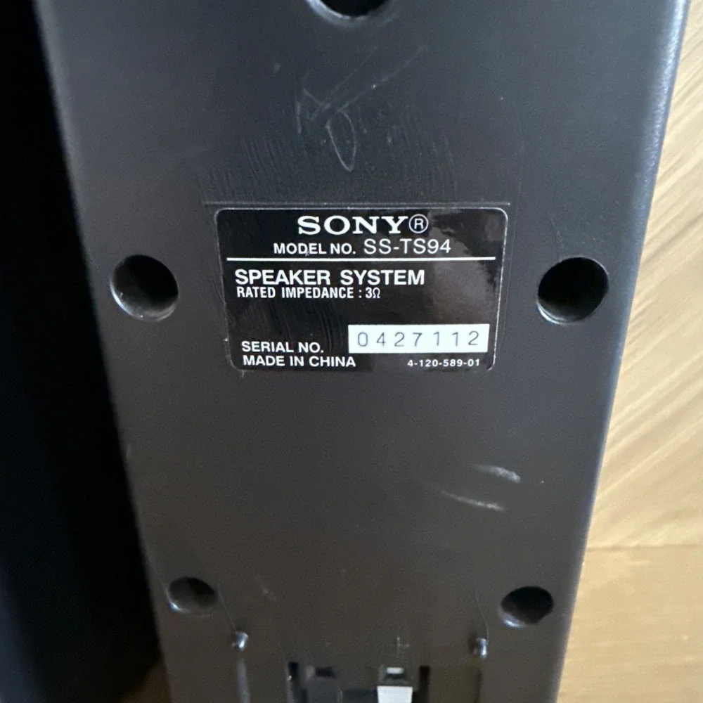Sony‎ Home Theater Surround Sound Speaker System SS-TS94 Pair Front Right Left